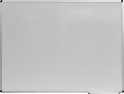 MAGNETOPLAN  - Tableau (pour &eacute;crire) l.900xH600 mm t&ocirc;le d'acier blanc magn&eacute;tique avec cadre alu