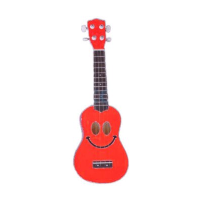 MAHALO  U-Smile-Rd - Ukulele Smiley Rouge + Housse