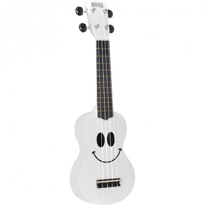 MAHALO  U-Smile-Wt - Ukulele Smiley Blanc + Housse