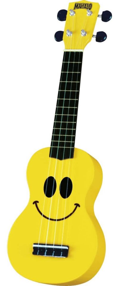 MAHALO  U-Smile-Yw - Ukulele Smiley Jaune + Housse