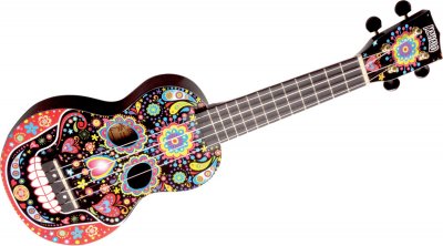MAHALO  Ukul&eacute;l&eacute; MA1SKBK Soprano Cr&acirc;ne Mexicain