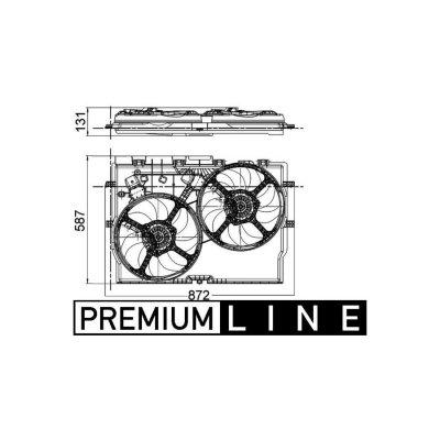 MAHLE AFTERMARKET MAHLE BEHR Ventilateur (refroidissement moteur) CFF 228 000P