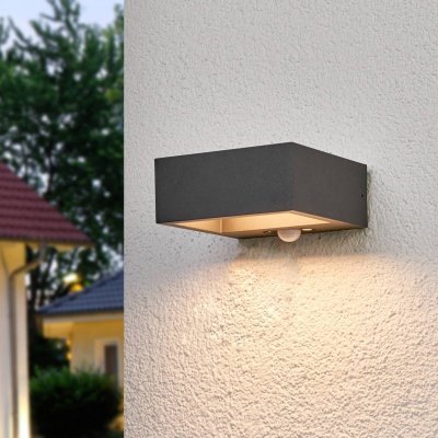 LUCANDE Mahra Applique Murale d'Ext&eacute;rieur IP54 Graphite - 
