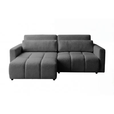 CASANOVA PARIS Maia - Canap&eacute; Amovible Convertible Tissu Textur&eacute; 3 Places Gris Fonc&eacute;
