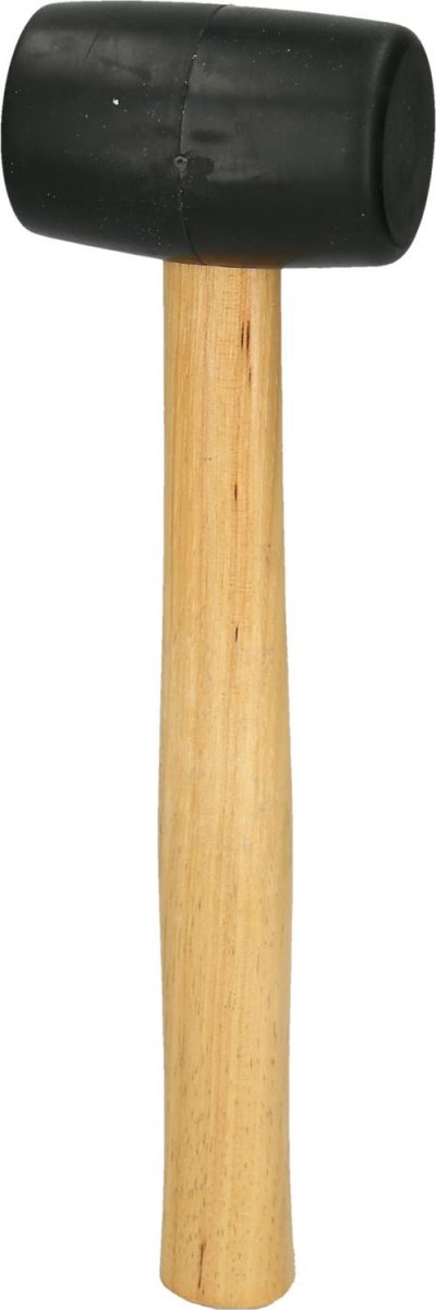 KS TOOLS Maillet caoutchouc 300g - t&ecirc;te &Oslash; 52 mm - avec manche fr&ecirc;ne galb&eacute;
