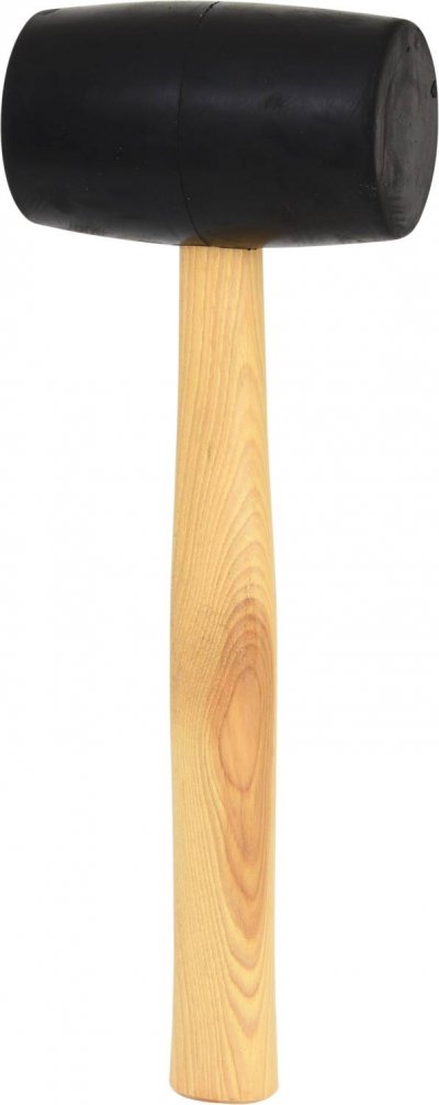KS TOOLS Maillet caoutchouc 700g - t&ecirc;te &Oslash;73mm - avec manche fr&ecirc;ne galb&eacute;