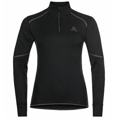 ODLO Maillot manches longues 1 2 zip  active x warm eco noir femme