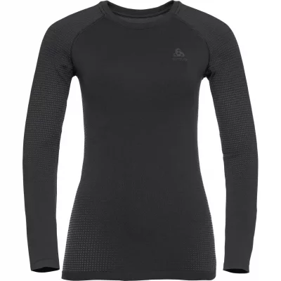 ODLO Maillot manches longues femme  performance warm eco noir
