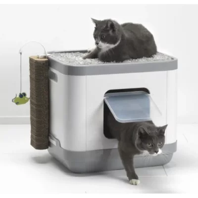 MODERNA Maison de toilette - 2 en 1 avec station de repos - 47.5*39.5*40