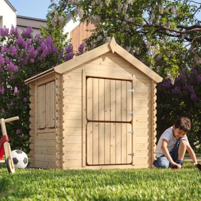 TIMBELA Maison en bois pour enfants SANS PLANCHER -   M516 - 1,1 m2