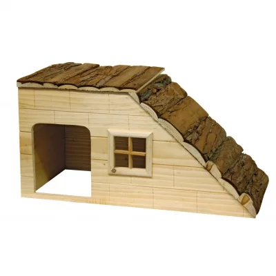 KERBL Maison Nature avec rampe pour rongeurs - 49x25x25cm - 
