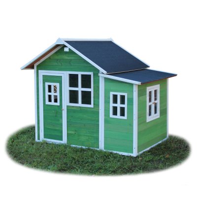 EXIT Maisonnette en bois pour enfants loft 150 vert -  toys 50.02.12.00