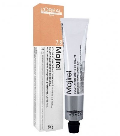 L OREAL PROFESSIONNEL Majirel n&deg; 7.8 Blond Mocca 50 ml