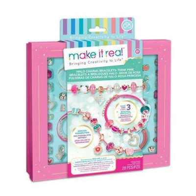 MAKE IT REAL  1722 Jewellery Making Sets for Children, Multi-Coloured
