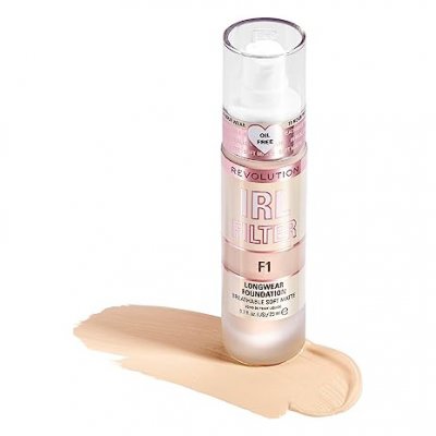 DECOUVRIR MAKEUP REVOLUTION Makeup Revolution, Irl Filter, Longwear, Fond de Teint, F1, 23ml