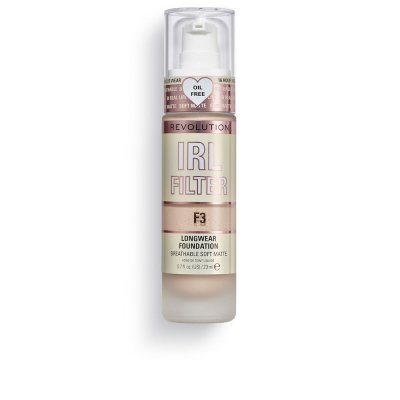 REVOLUTION MAKE UP Makeup Revolution, Irl Filter, Longwear, Fond de Teint, F3, 23ml