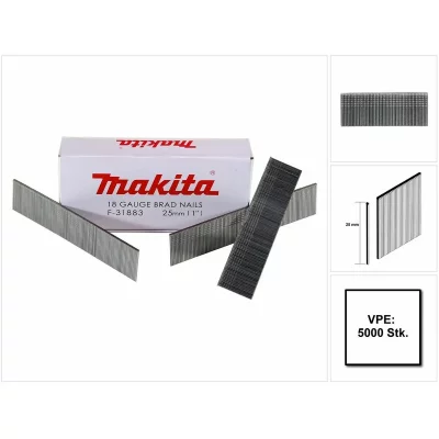 MAKITA   - 1 Boite de 5000 Clous Galva L:25 mm pour AF505 - F-31883