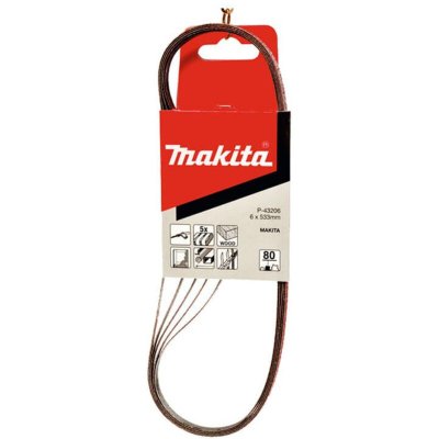 MAKITA  - Bande abrasive 6 mm x 533 mm - Grain : 40