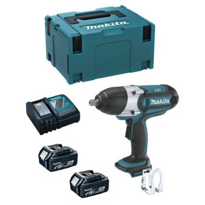 MAKITA  - Boulonneuse &agrave; chocs 18 V Li-Ion 5 Ah 440 Nm - DTW450RTJ