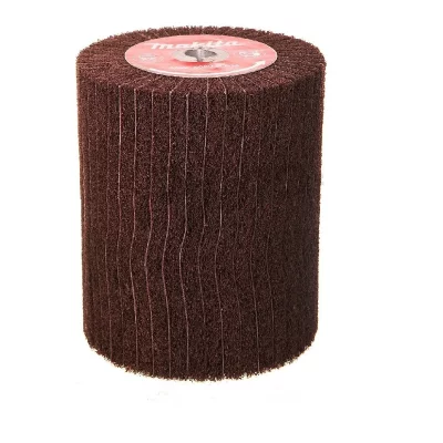 MAKITA  - Brosse texture abrasive et lamelles papier abrasif - Grain : 120