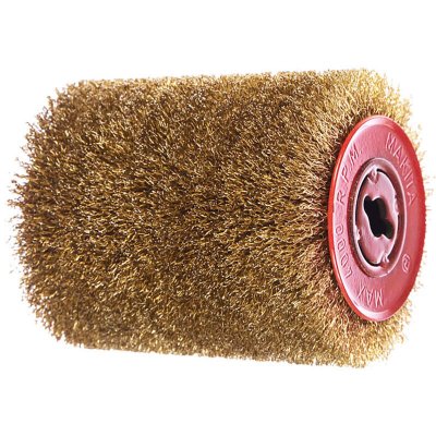 MAKITA  Brosses fil d acier laitonne pour decapeur a rouleau Ref P 656
