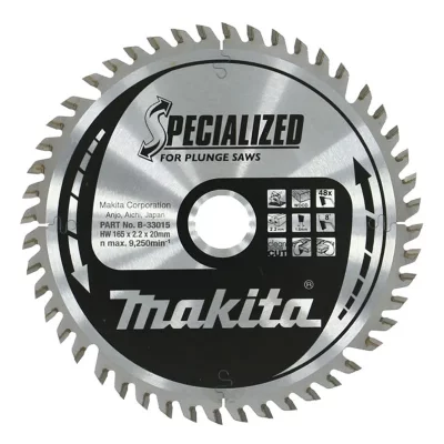 MAKITA  Couche Lame De Scie - 165 X 20 Mm - 48 Dents-B-33015