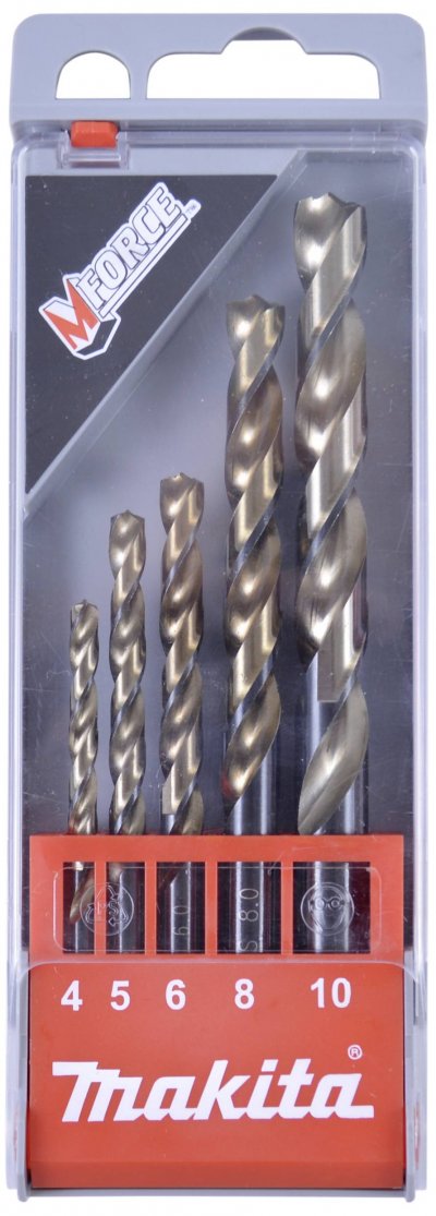 MAKITA  D-30508 HSS Jeu de forets pour le m&eacute;tal 5 pi&egrave;ces 1 set