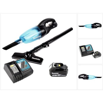 MAKITA  DCL 180 B Aspirateur + 1 Batterie 18V 5Ah Li-ION + Chargeur DC18RC