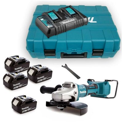 MAKITA  DGA900PT4 Meuleuse Grand Angle &Eacute;lectrique sans fil 18 volts