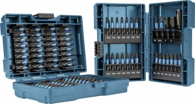 MAKITA  E-03109 Jeu d'embouts de vissage&agrave; percussion - 90 pi&egrave;ces