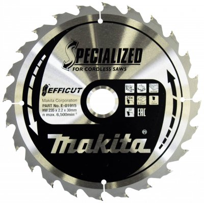 MAKITA  EFFICUT Lame de scie 235x30 mm, 24 dents - E-01915