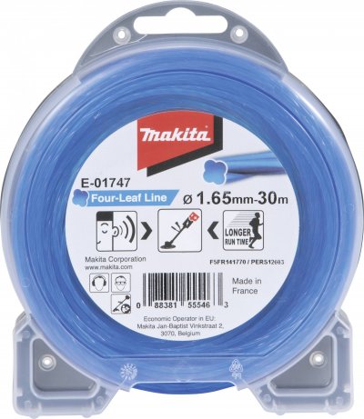 MAKITA  Fil de coupe Four Leaf 1,65 mm, 30 m - E-01747