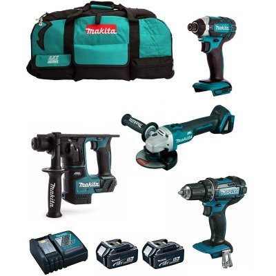 MAKITA  - Kit MK401 (DDF482 DHR171 DGA504 DTD152 2 x 5,0 Ah DC18RC LXT600)