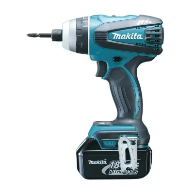 MAKITA  - Perceuse visseuse 4 fonctions 18 v Li-Ion 5 Ah 2 batteries, chargeur, coffret - DTP141RTJ