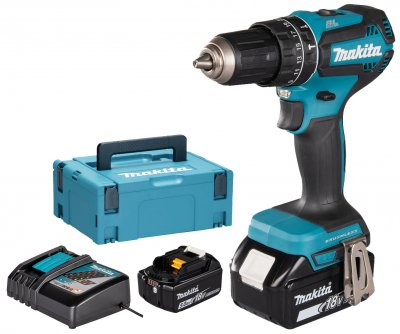 MAKITA  Perceuse visseuse &agrave; percussion 18V 5Ah - DHP485RTJ