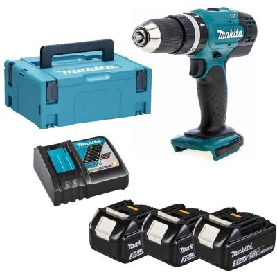 MAKITA  - Perceuse-visseuse &agrave; percussion 18v dhp453rf3j