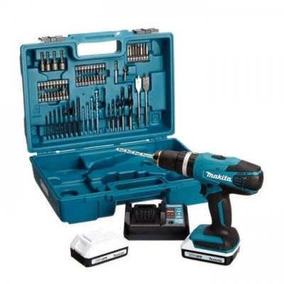MAKITA  Perceuse visseuse percu 18V 1.5Ah + 74 acces. - HP457DWE10