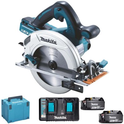 MAKITA  - Scie circulaire 2x18 V Li-Ion 5Ah &Oslash; 190 mm - DHS710PT2J