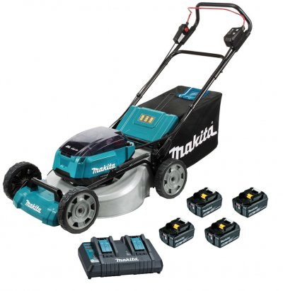 MAKITA  Tondeuse 36 V 2x18 V Li-Ion 5 Ah (4 batteries) DLM530PT4