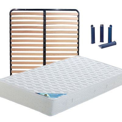 ALTOBUY MALDIVES - Pack Matelas + Lattes 120x190 + Pieds - 