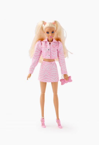 BARBIE MALJJN69 Poup&eacute;e fashion Deluxe Style tenue z&egrave;bre rose 295 mm