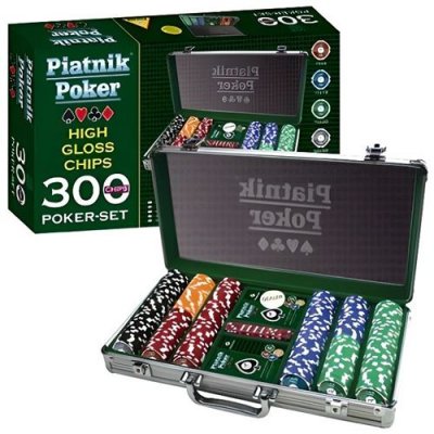 PIATNIK Mallette de poker : set de 300 jetons