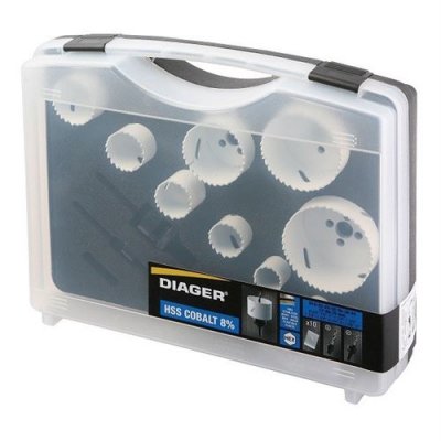DIAGER Mallette  10 scie cloches cobalt - Sp&eacute;cial maintenance - 655C