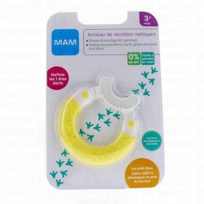 MAM  Croc' brosse - Anneau de dentition +3mois