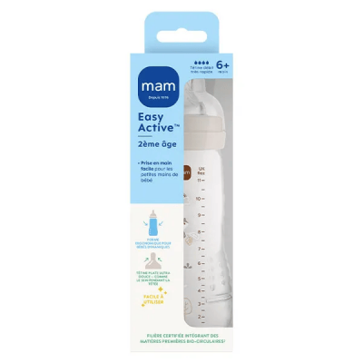 MAM  Easy Active - Biberon 2&egrave;me &acirc;ge 330ml sable
