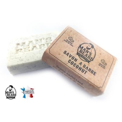 MAN S BEARD Man's Beard Savon Exfoliant Barbe Coconut Man's Beard