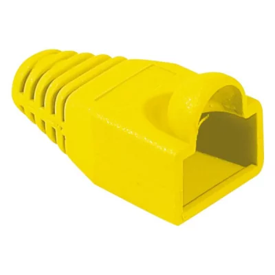 MCAD Manchon RJ45 jaune snagless diam&egrave;tre 5,5 mm (sachet de 10 pcs)