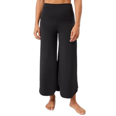 MANDALA  Pantalon de yoga pour femmes Roll Over Tulip noir M