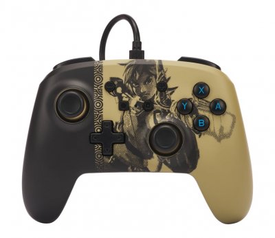 POWERA Manette filaire Am&eacute;lior&eacute;e Ancient Archer pour Nintendo Switch Noir et Beige