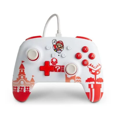 POWERA Manette Filaire am&eacute;lior&eacute;e  pour Nintendo Switch Edition Mario 